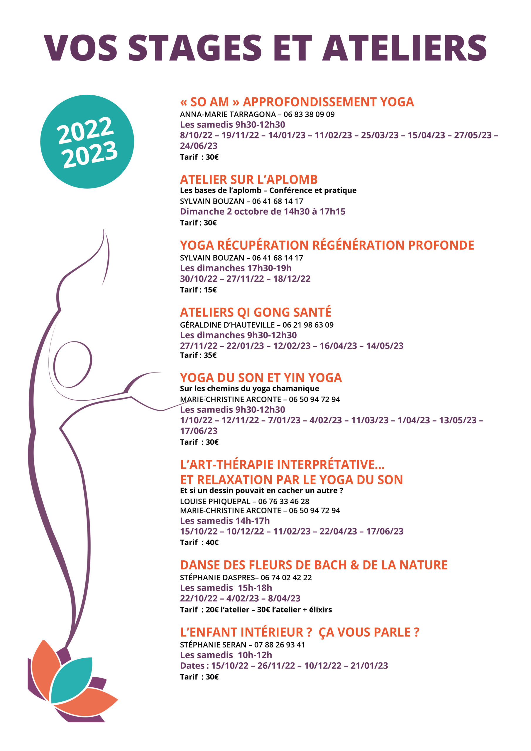 ATELIERS 2022-2023